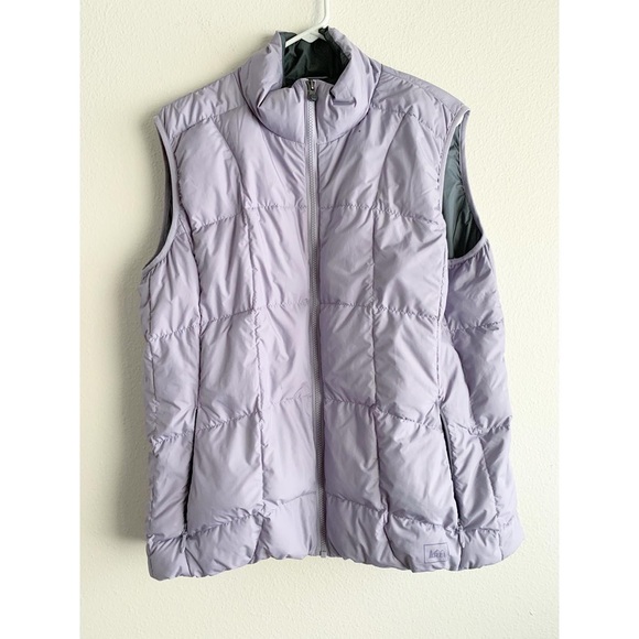 REI Jackets & Blazers - REI purple goose down vest size XL